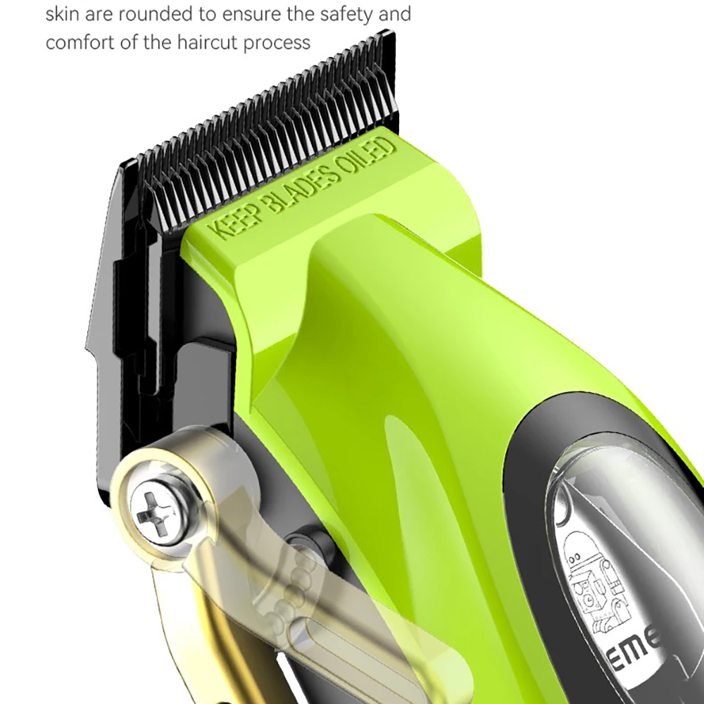 Kemei 2035 cortadora de pelo inalámbrica para hombre máquina de corte de pelo de 9000RPM con Motor magnético