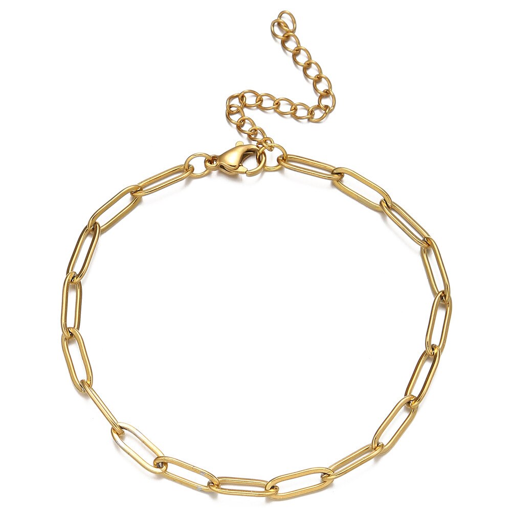 Rvs Multilayers Vierkante Ketting Charme Armbanden Voor Vrouwen Pijl Cirkel Koppels Armband Sets Vintage Sieraden: SA216-01-Gold