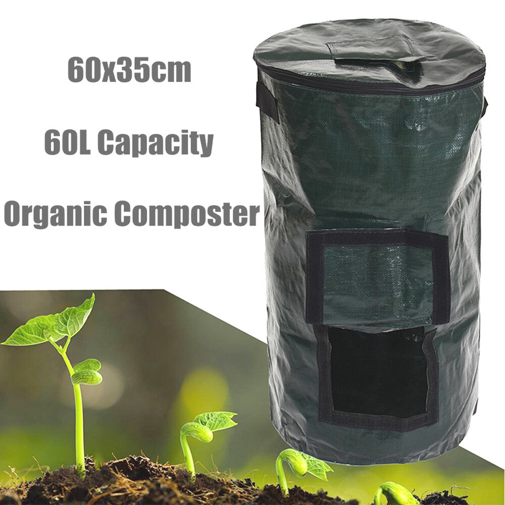 Compost bag garden gardening leaf bag garden deciduous organic fertilizer bag compost bucket garden trash can