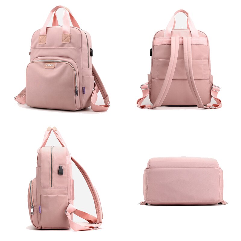 Sac à dos chargeur USB pour filles, hommes, femmes, voyage, cartable pour garçons et adolescents