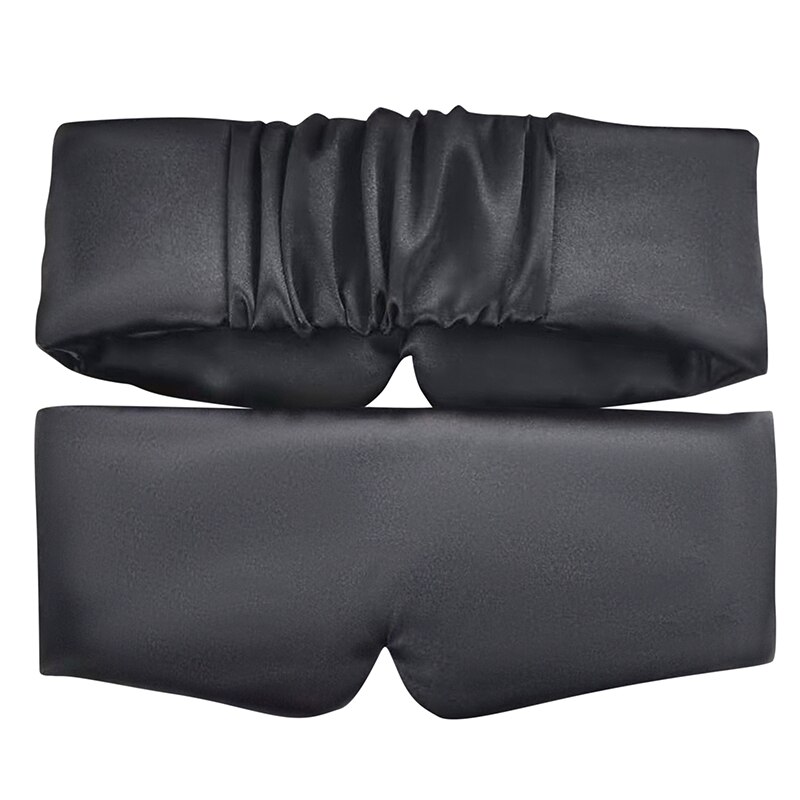 Masque de sommeil en Satin de soie pour hommes et femmes, confortable, cache yeux, ombrage, Patch pour la relaxation, élargi, sommeil, santé