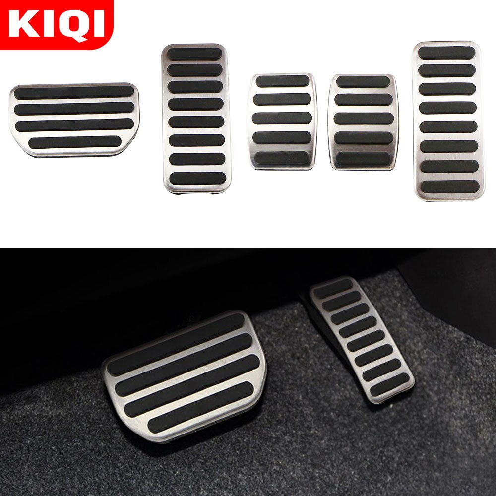 Kiqi rustfrit stål bil pedal pedal cover til suzuki  sx4 aerio ciaz vitara s-cross splash ignis kizashi sidekick samurai dele