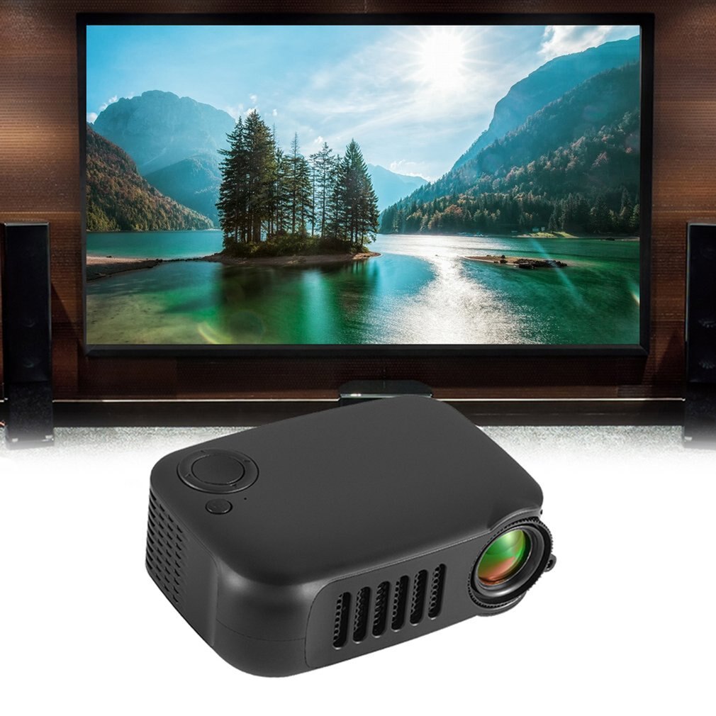 Draagbare A2000 Mini Projector Met Statief Ondersteuning 1080P Hdmi Micro Sd-kaart Usb Lcd 50000 Uur Levensduur Lamp Thuis video Proyector