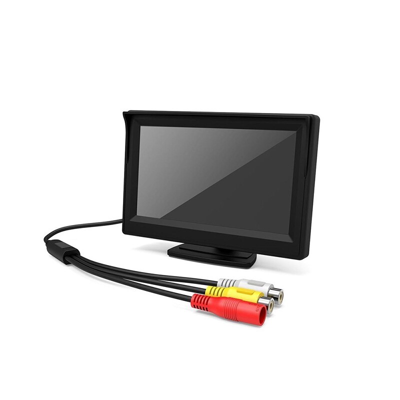 Car Monitor 5 Inch TFT LCD Rear View Camera IR Universal Mirror Parking Assistance for Trucks