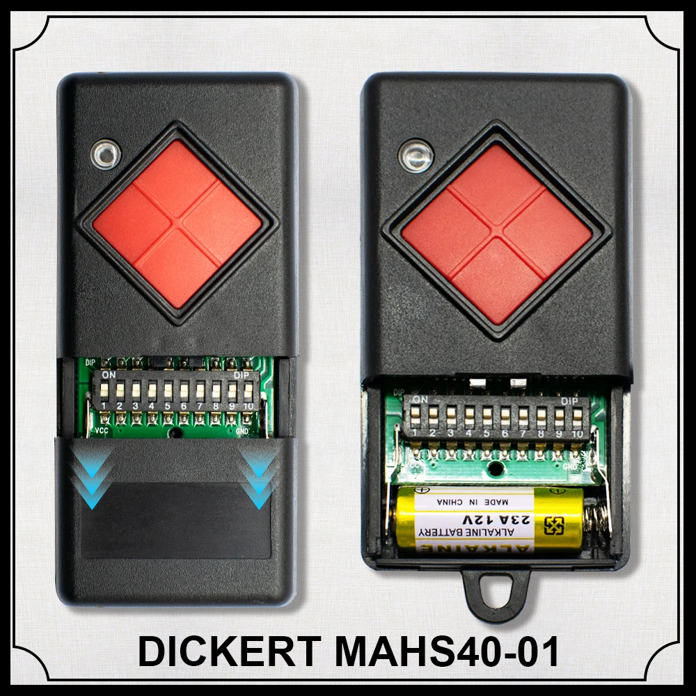Fernbedienung 40 MHz DICKERT 1 Geschmack 40,685 MHz MAHS40-01MAHS40-04 Garagentoröffner Absender Ersatz