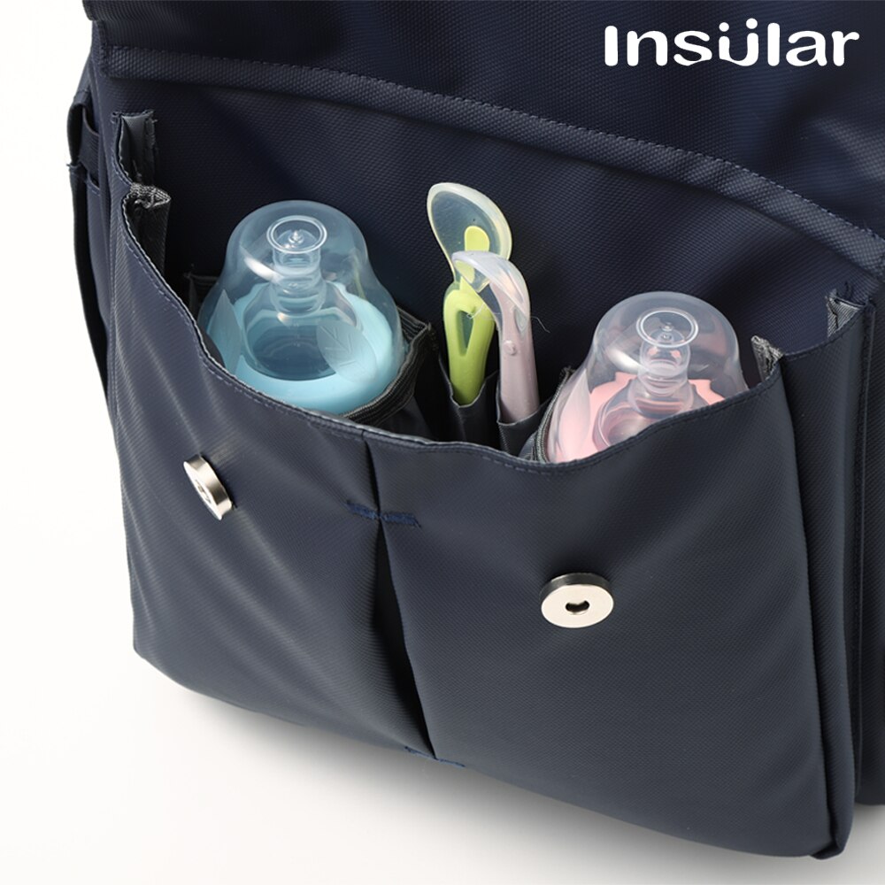 Insular Cartoon Luiertas Rugzak Usb Verwarming Waterdichte Mama Moederschap Verpleging Tas Grote Capaciteit Reizen Wandelwagen Zak