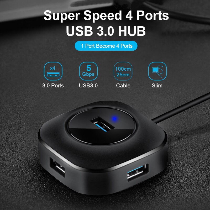 Multi Usb Hub Usb 3.0 Splitter 3 0 Several Ports Extension Usb 3 Hub 2.0 Hab Adapter Mini Multiple Expander For PC Computer