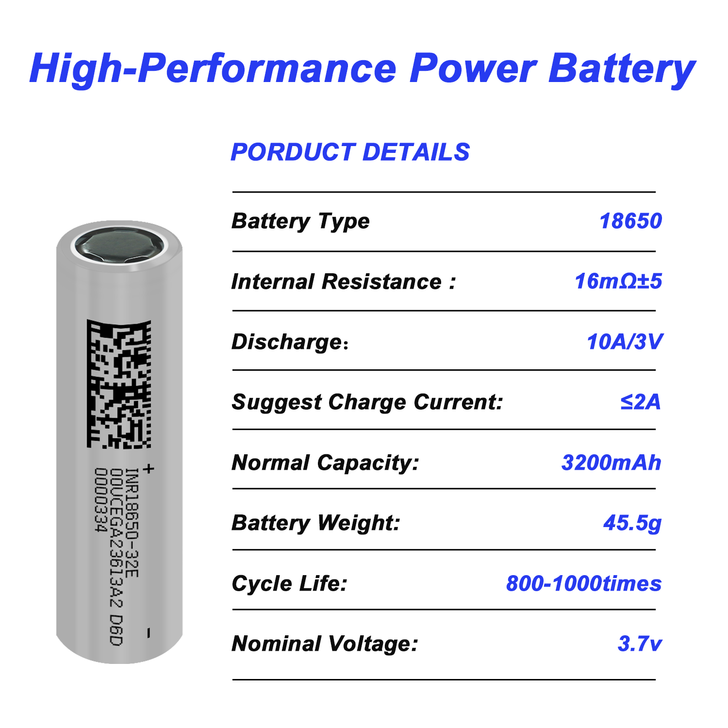 1-10 pezzi 18650 batteria 3200mah 3.7V alta scarica 3C per utensili elettrici 10A batterie ricaricabili a celle di potenza potenza ad alta scarica