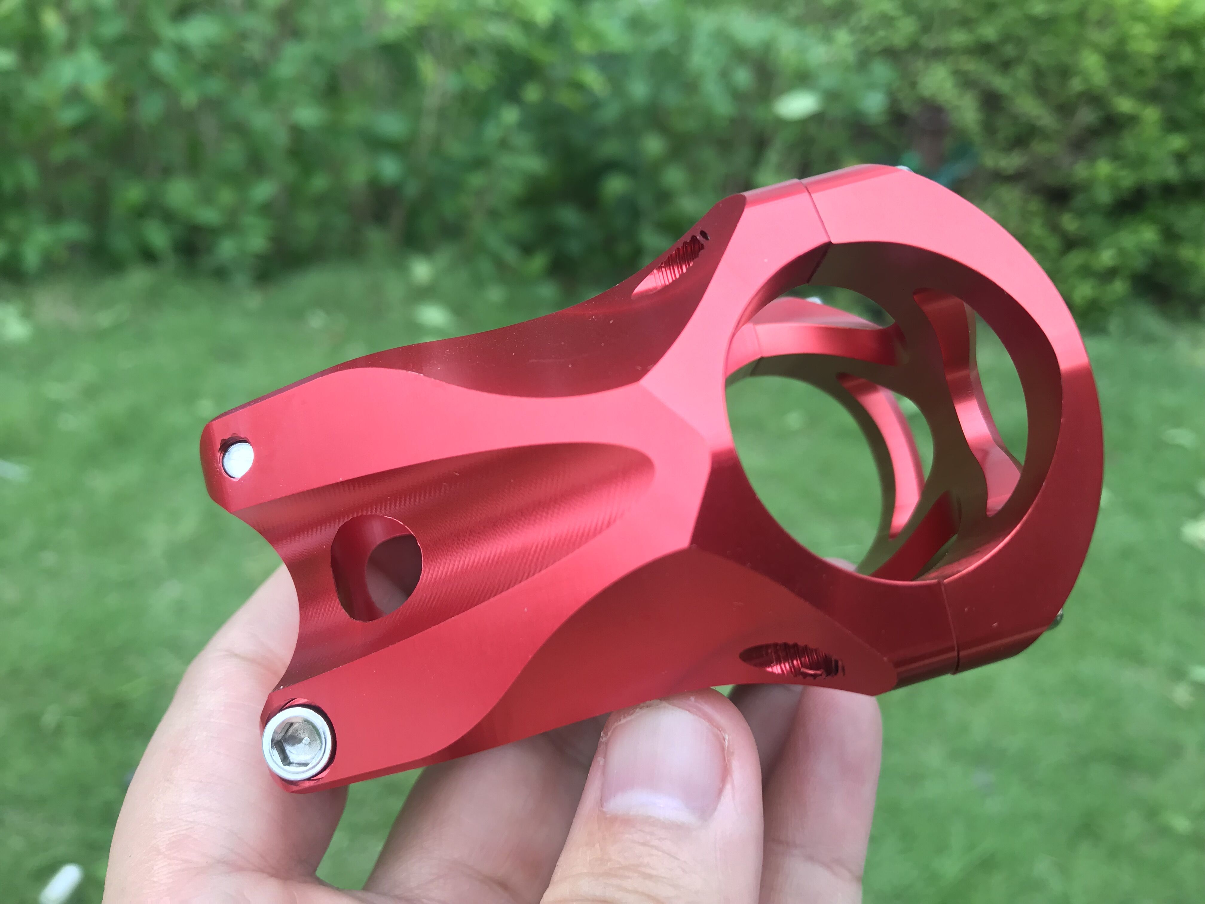 RYET – tige de vélo CNC ultralégère, 45mm, guidon de 31.8mm, 0 degré de montée, FR AM Enduro 28.6mm, pièces de vélo de montagne: steel red