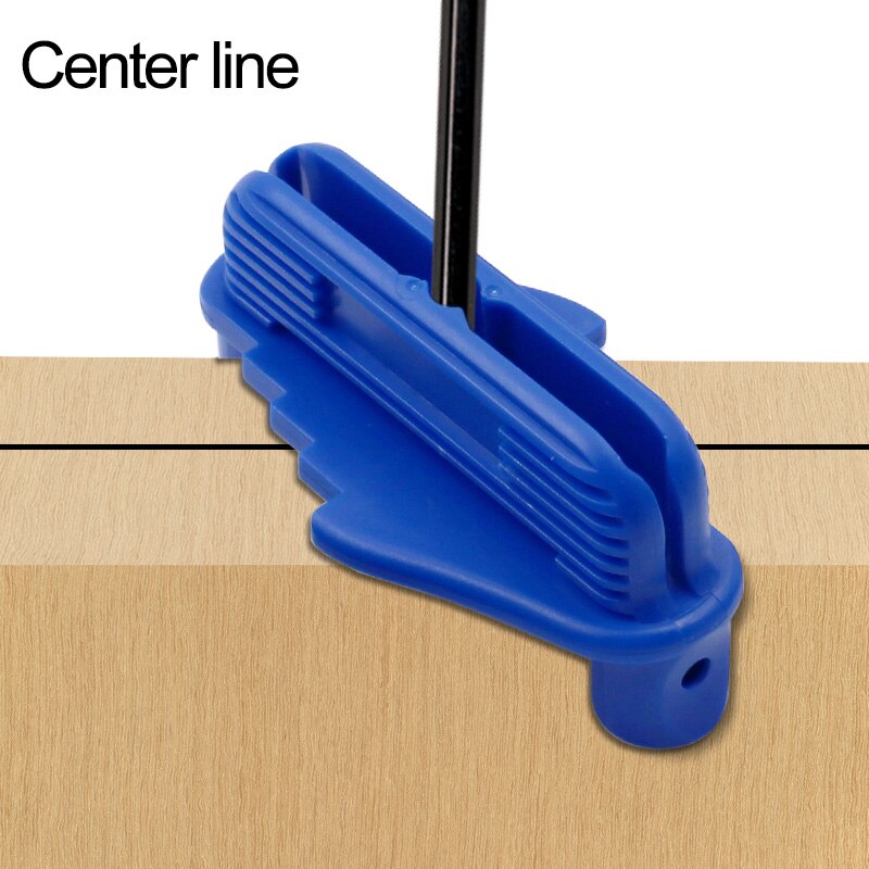 Buscador central de línea, del marcador, Centro de calibre, trazador Offset para herramientas de carpintería, medidor de contorno, apto para lápices de madera estándar