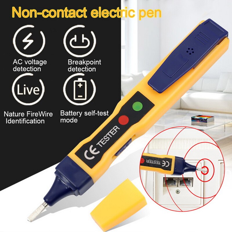Led Licht Contactloze Spanningstester Voltage Detector Pen