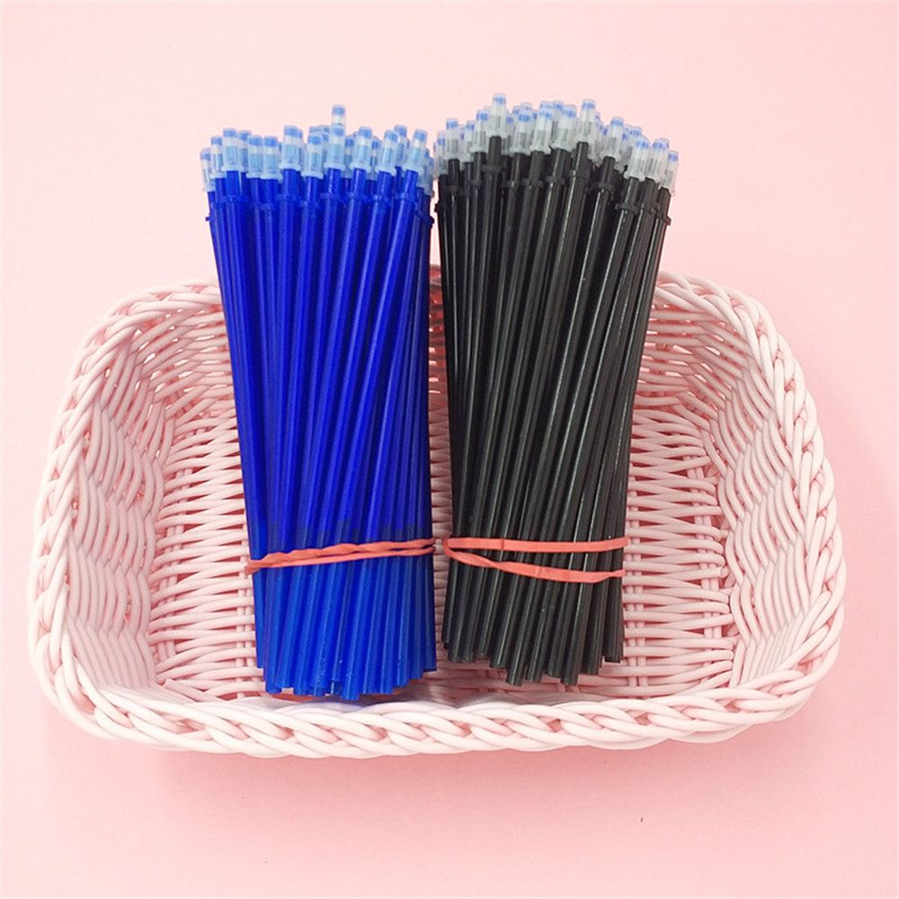 20pcs/set 0.5mm Erasable Gel Pen Refills Red Blue Black Ink Pen Replacement Painting Refills Office Writing Stationery Supplies