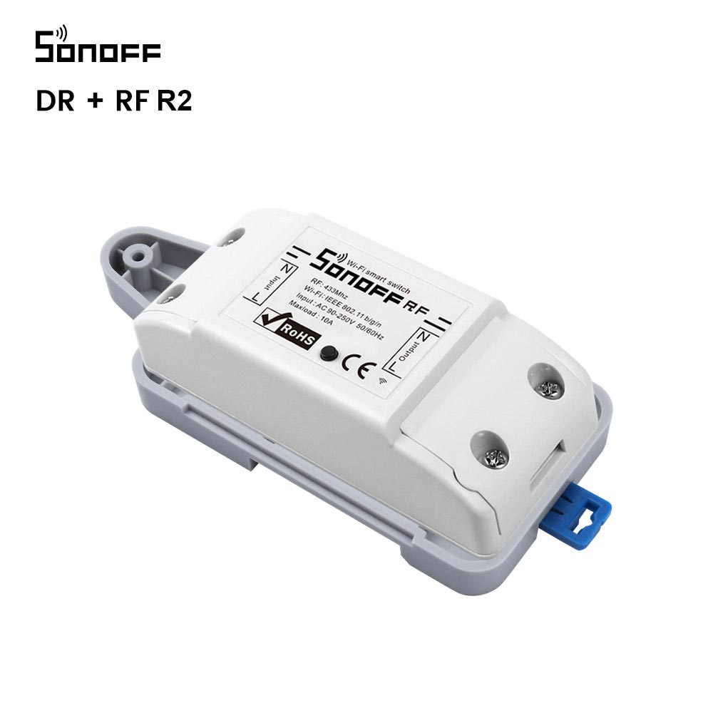 Itead Sonoff DR DIN Rail Tray Mounted Adjustable Holder Support Most Sonoff Products Basic RFR2 RFR3 POWR2 TH10/16 Dual: DR RFR2