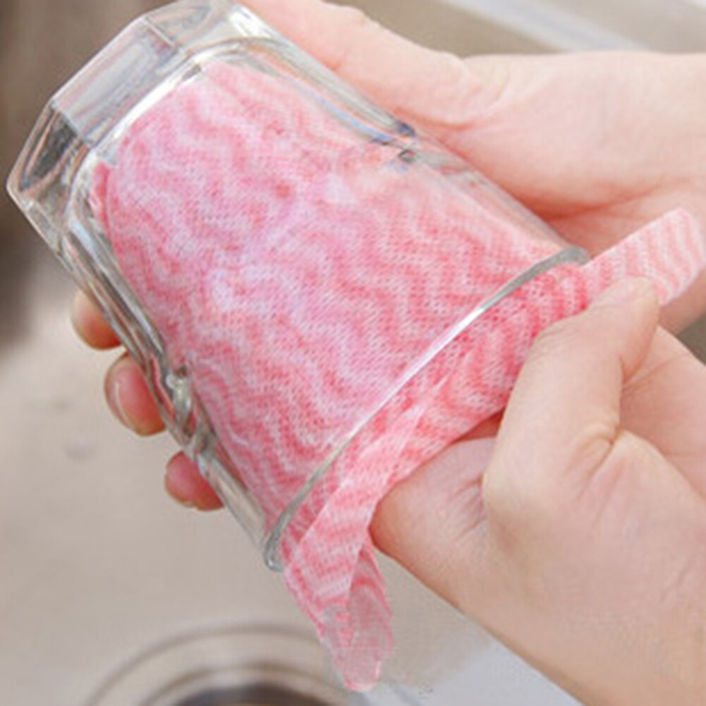 Paño de limpieza desechable para cocina y baño, paño de tela no tejida, 50 Uds. Por rollo