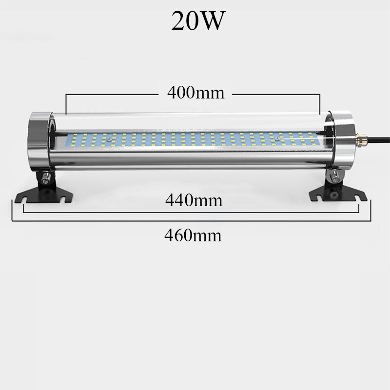 LED CNC Machine Tool Lights Adjustable 10-30W IP67 Waterproof Oil-proof Explosion-proof Lathes Milling Grinder Workshop Lamp: 20W / 110-220V