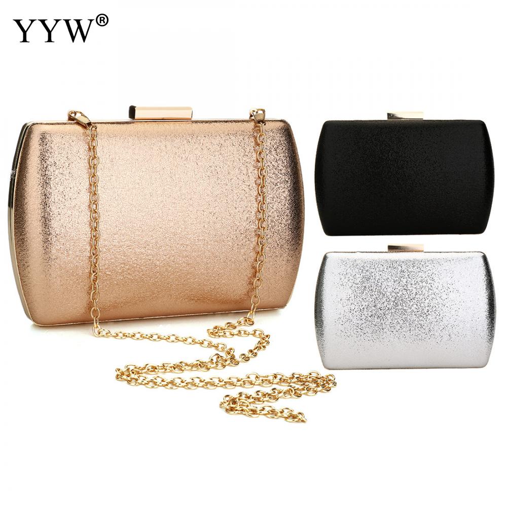 Clutch Bags For Women Gold Evening Bag Luxury Handbags Women Bags Solid Black Silver Party Shoulder Bag