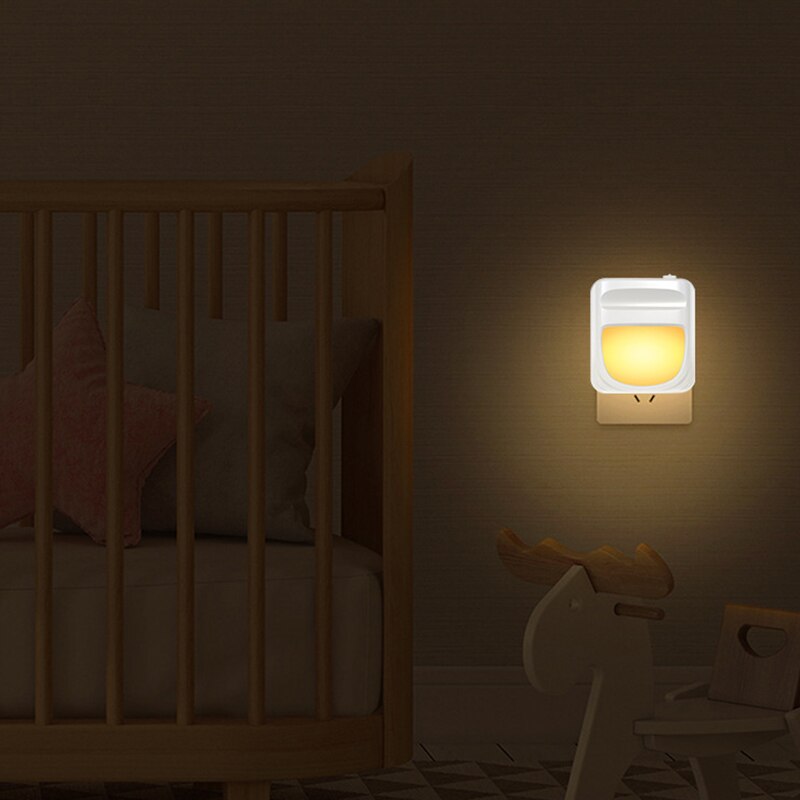 EU US Plug Human Body Sensor Light Sensor Control LED Night Light Children Night Light Children Living Room Lighting Smart Home