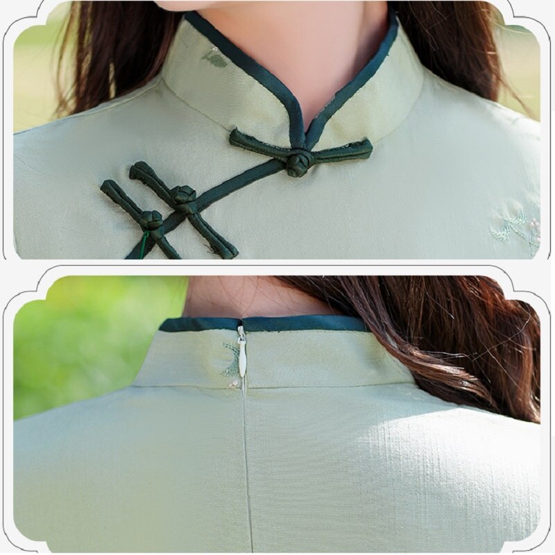 Robe Qipao en coton et lin pour femmes, Qipao traditionnel chinois, Costume de soirée, taille S à 4XL, printemps été