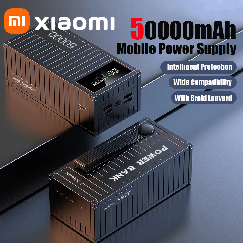 Xiaomi 50000mAh Large Capacity Portable Charging Power Bank With 6 Interfaces Supporting 120W Fast Charging Suitable For iPhone