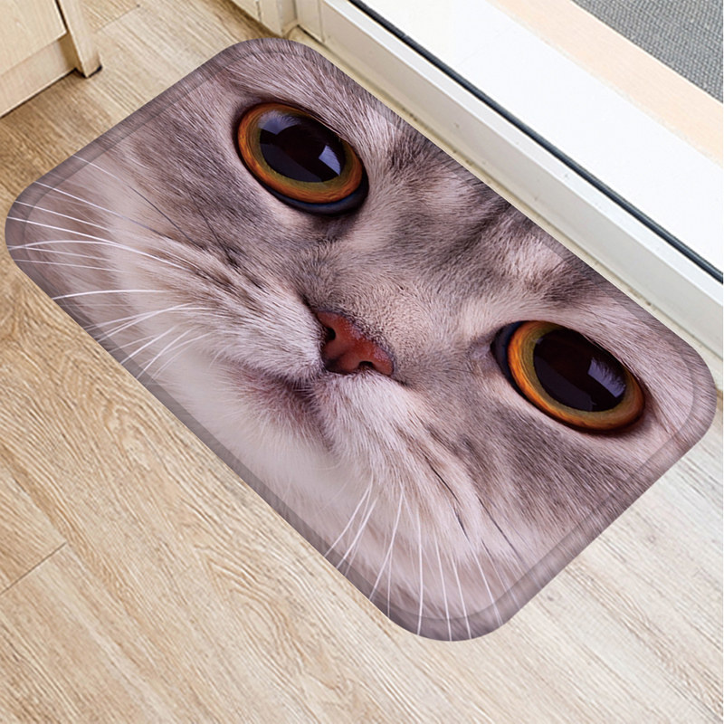 Alfombra antideslizante con de Tigre, perro, búho, Gato y mascotas, felpudo para puerta, cocina interior, sala de estar, decoración del hogar, 48183: H