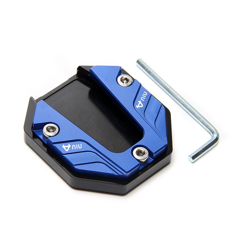 Aluminium Motorcycle Bike Kickstand Extender Voet Zijstandaard Extension Voet Pad Ondersteuning Plaat Motor Accessoires Parkeren: MULTI