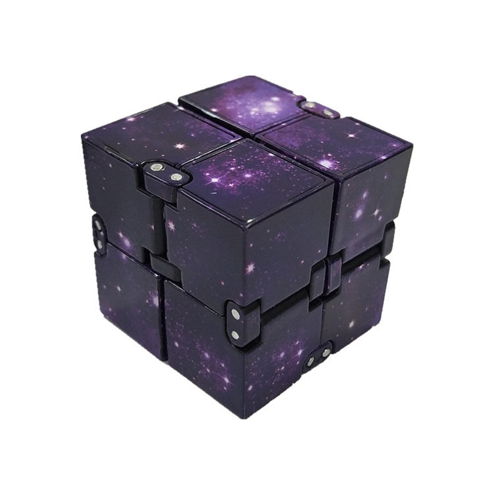 Metal Infinity Cube Toy Aluminium Deformation Magical Cube Toys chilren Stress Reliever for EDC Anxiety Reliever Autism Toys D14