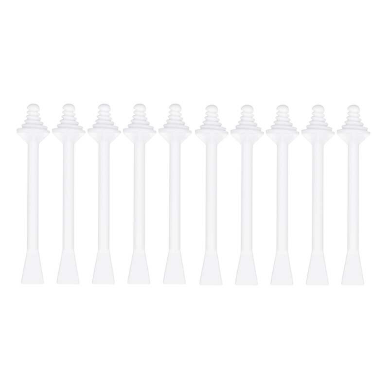 Wax Stok Plastic Multi-Functionele Uitstrijkje Neus Ontharing Gereedschap Waxen Hout Sticks Houten Professionele Ontharing Accessoires: 2 head-10PCS