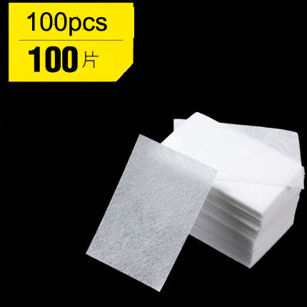 100/500/1000 szt. Zmywacz robić paznokci bawełniane niestrzępiące się chusteczki robić czyszczenia papierowa podkładka żel robić manicure lakieru robić usuwania płatki kosmetyczne: Różowy
