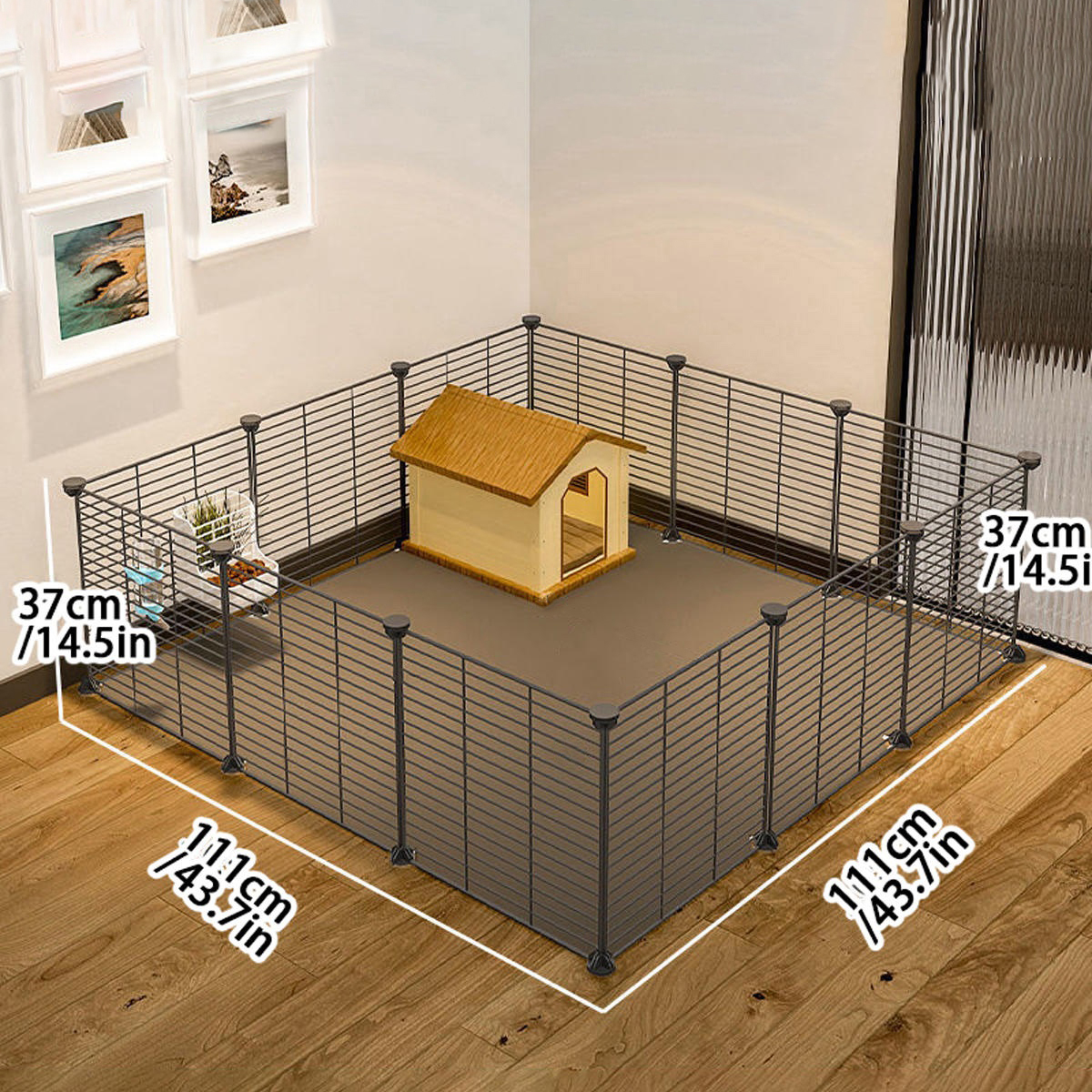 Meerschweinchen, Meerschweinchen, spezieller KäFeige für Kaninchen, Zuchtbox, Haustierzaun für Haustiere, extra großes, kostenloses Luxus-Haustierzubehör: Pflaume