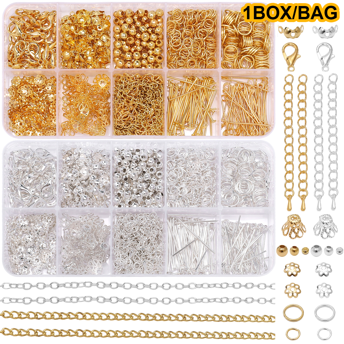 1 Set/zak Sieraden Maken Starterskit Oorbellen Ketting Bevindingen Diy Kralen Sieraden Accessoires Geschikt Voor Volwassenen En Beginners (G