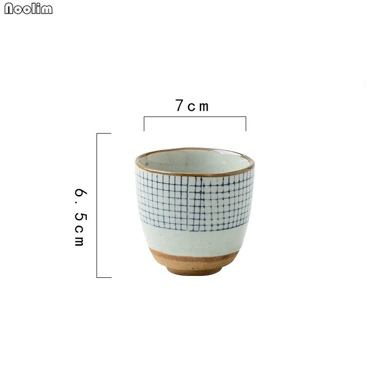 Retro japansk keramisk suppekop groft keramik håndmalet personlighed tekop kaffe vin kopper drikkevarer forsyninger: -en