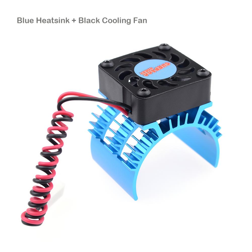 SURPASS HOBBY RC Motor Cooling Fan W/ Heatsink for 1/10 1/8 RC Car 540 550 3650 3660 3670 Motor ESC Cooling Fast RC Car Part: Blue