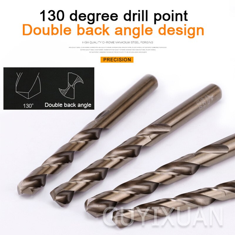 Cobalt twist drill set Stainless steel with straight handle Drill bit Industrial drill set tool
