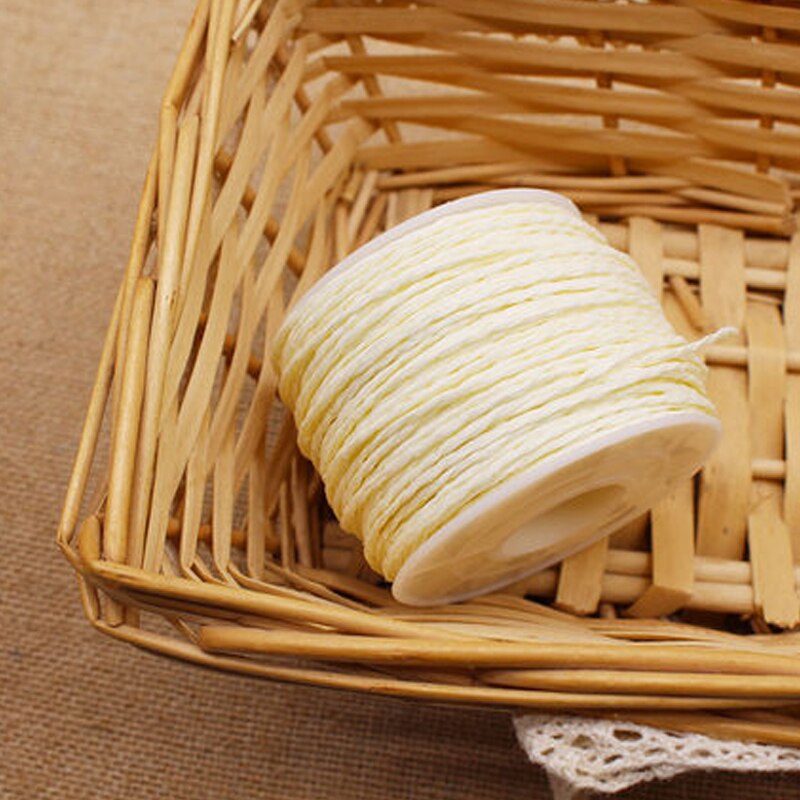 5 Roll 30Meter Natuurlijke Raffia Stro Garen Voor Zomer Hand Knit Haak Hoed Handtas Manden Breien Materiaal Kleurrijke Draden: 8