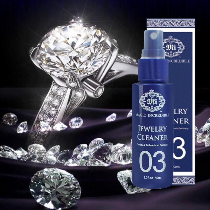 50ml Anti-skala Sauber Diamanten Silber Gold Schmuck Schnelle Reiniger Edelsteine Schmuck Reiniger Sauber Gold Uhr Diamant Ring