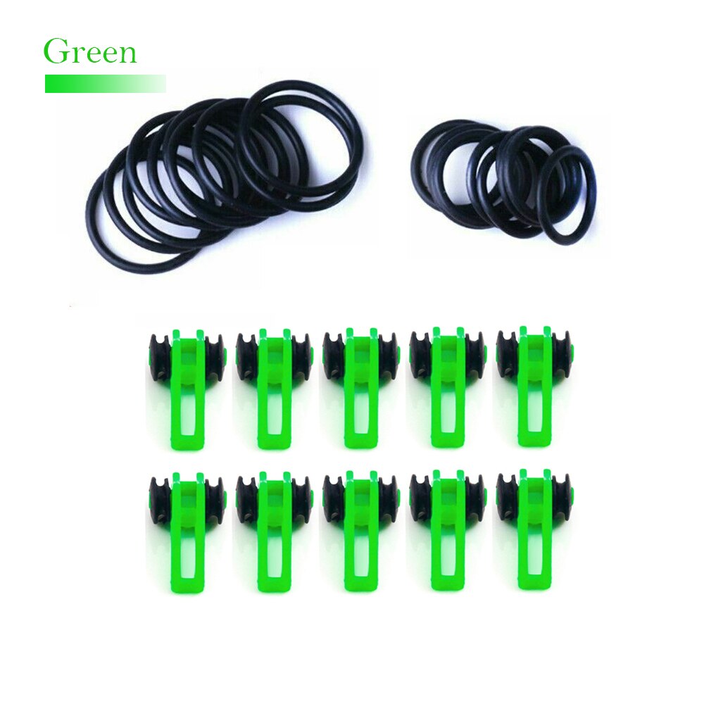 10 Pcs/Set Plastic fishing device for hanging lure on the rod hook hanger Fishing Rod Pole Hook Keeper for Locket Bait Device: 4