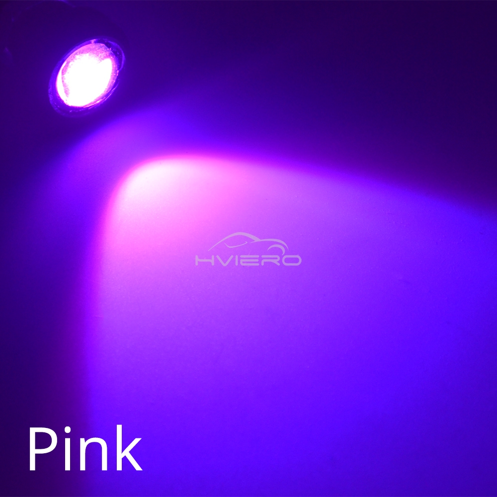 Luces antiniebla de estacionamiento de marcha atrás, 18mm, Auto DRL DC 12V, Led, ojo de águila, bombilla de carcasa plateada, lámpara de señal de giro de marcha diurna, respaldo, 1 Uds.: changeable