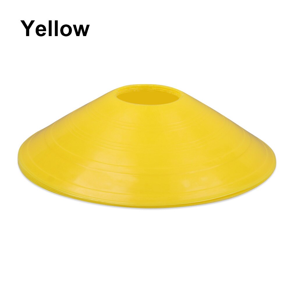 5Pcs Outdoor Sports Football Speed Training Disc Cone Inline Skating Cross Track Marker Soccer Cross Speed Training Marking Cup: Yellow