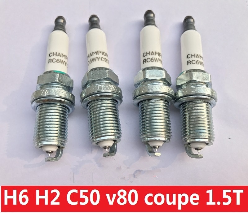 4 unids/set chispa enchufe para gran muralla Haval H6 H2 C50 V80 1,5 T 4G15B RC6WYCBX/RC8PYCBX