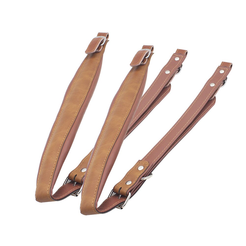 1 Paar Accordeon Schouderriem Zacht Synthetisch Leer Accordeon Band Band 83-110 Cm Verstelbare Lengte Accordeon Universele: Brown