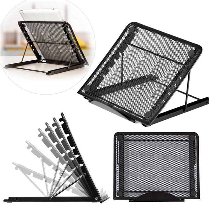 Multifunction Laptop Foldable Cooling Stand Adjustable Desktop PC Bracket Radiator Cooling Cooler Mesh Ventilated Stand Holder