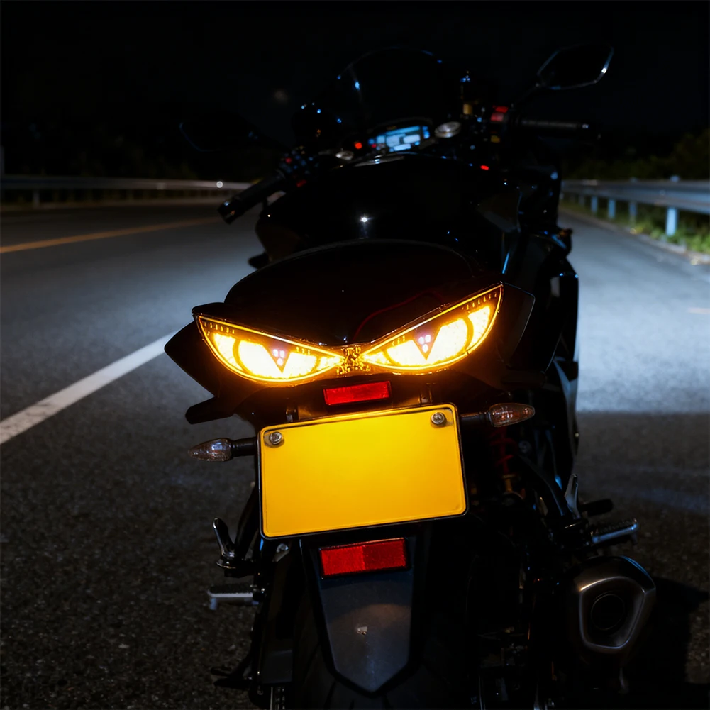Devil eye motorcykel led-lampor cat eye dynamiskt bakljus bil bakljus dekorativ lampa strobe eagle eye-lampa tillbehör