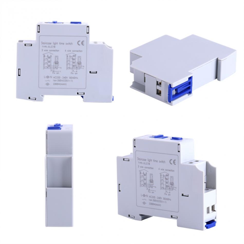 220 vac timer switch 16a alc 18 din skena trapphus belysning timer relä för korridor belysning mekanisk din skena elektronisk timer
