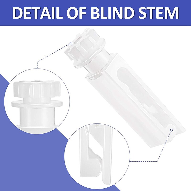 JHD-Vertical Blind Stem Replacement White Stems For Vertical Window Blind Vertical Blind Carrier Stem Vertical Blinds (20)