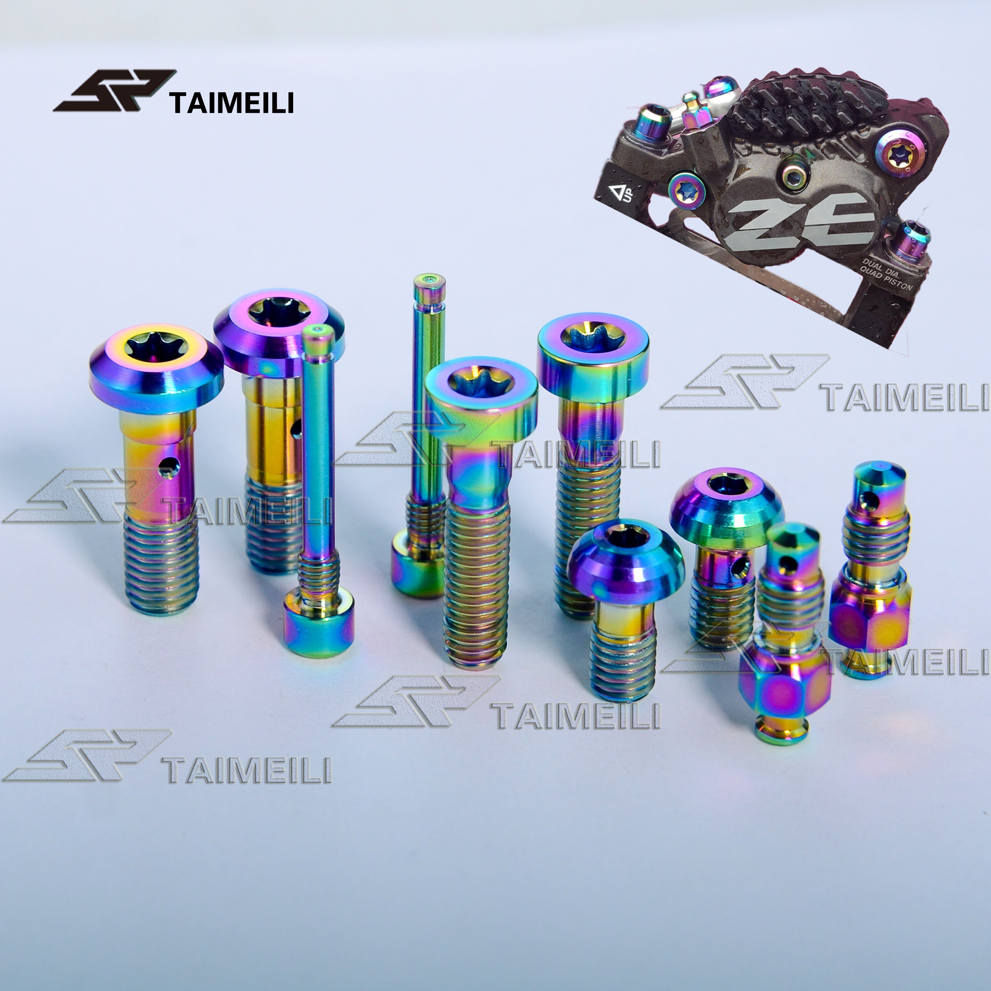Taimeili titanlegeringsskrue shimano  m8020 bremsenivå zee reparasjonsskrue