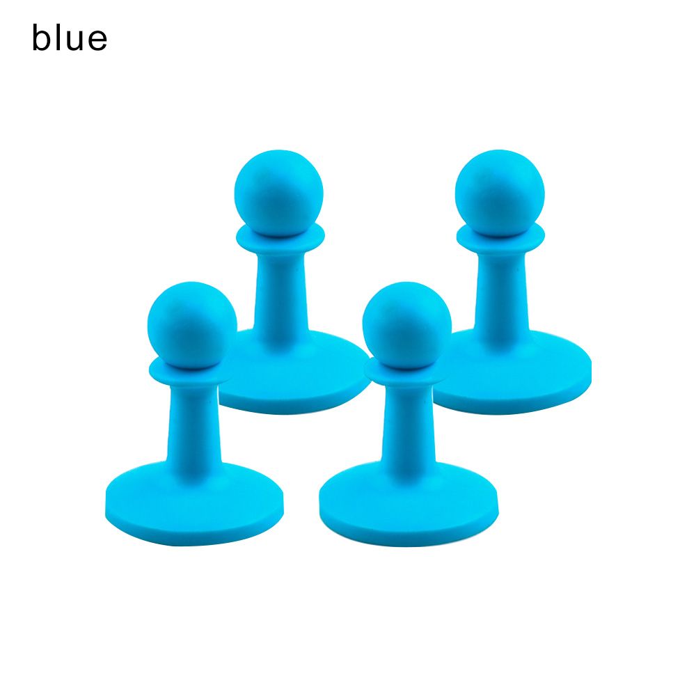 4 Pcs/Set Outdoor Camping Camping Tent Poles Awning Rod Support Bar Lightning Proof Anti-Thunder Cap Protection Cap: Blue