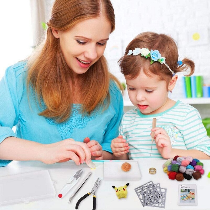 Blended Wool 100g Merino Mixed Felt Wool Roving for Needle Felting Kit Hand Needle Felting Wool for Dry Wet Felting (NO.03)