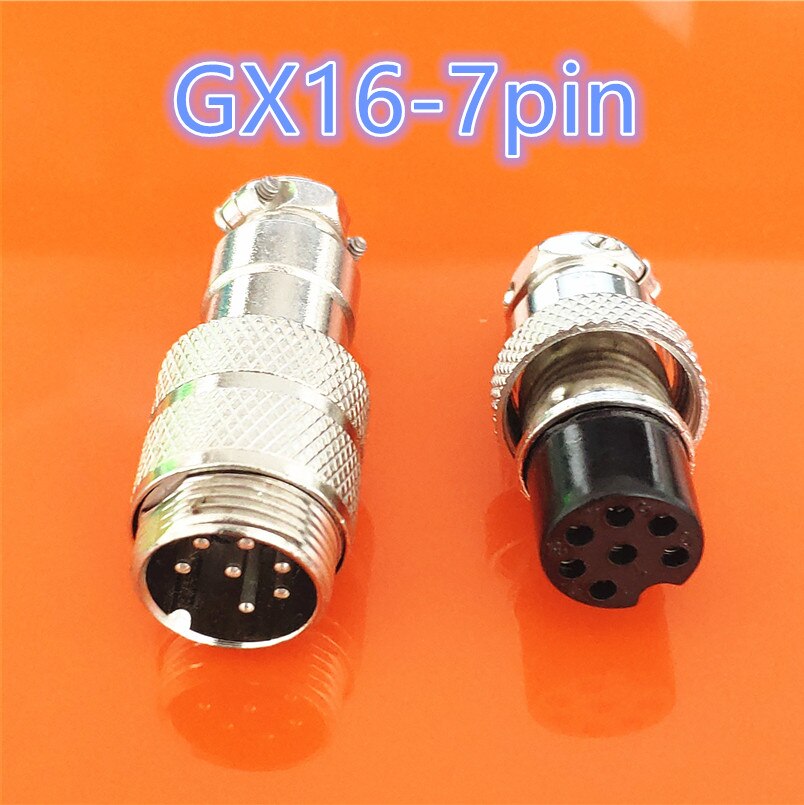1set GX16 Butting Docking Male & Female 16mm Circular Aviation Socket Plug 2/3/4/5/6/7/8/9/10 Pin Wire Panel Connectors: GX16 7pin
