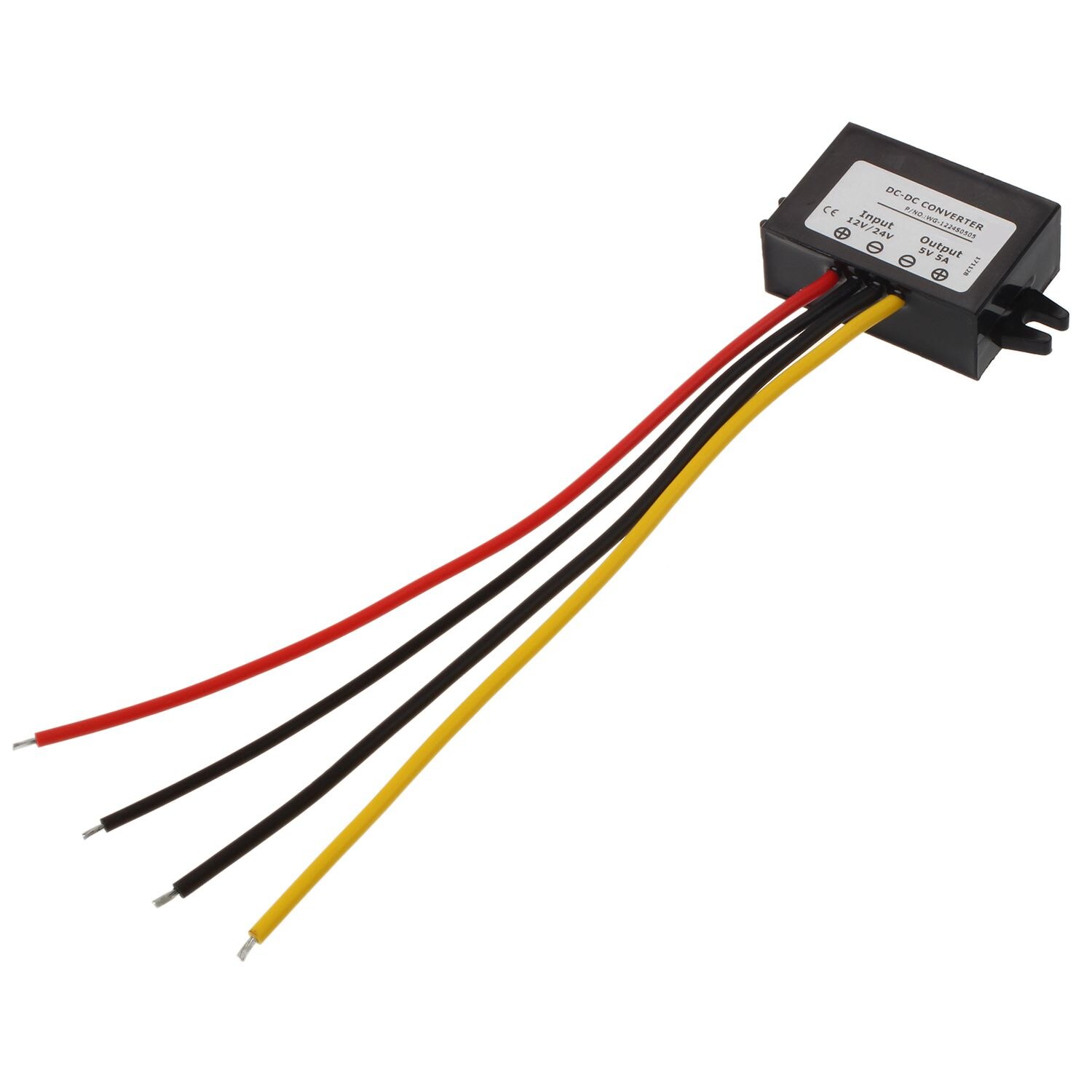 Cc/cc cc 12 V/24 V abaisseur au transformateur de puissance cc 5V 5A 25W