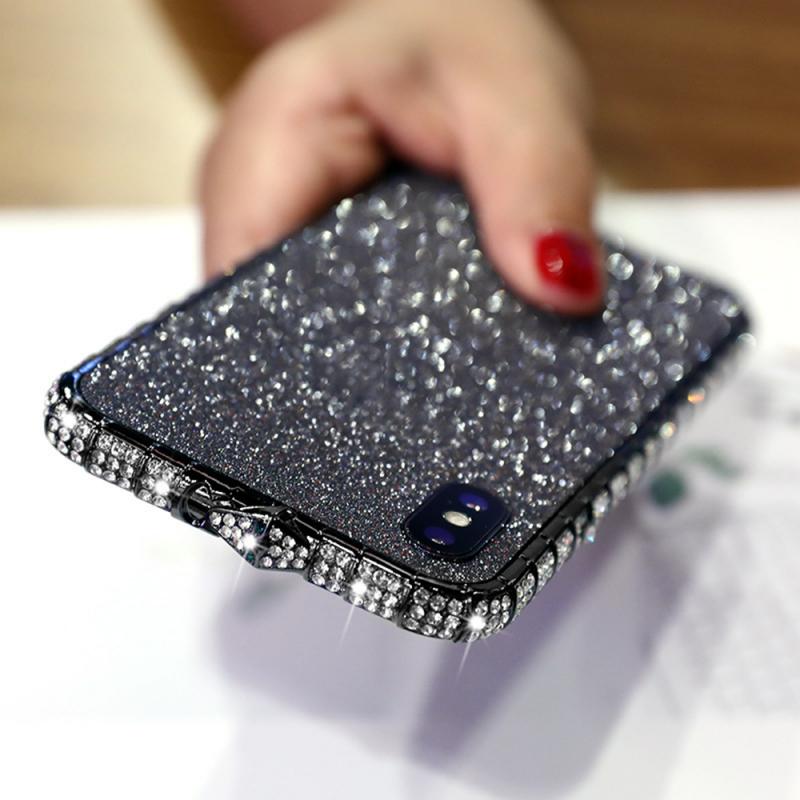 Diamond Rhinestone Shell Glitter Phone Case For iPhone 11/11 Pro/11 Pro Max Case Anti-dust Shockproof чехол на айфон: For iphone 11 / Black